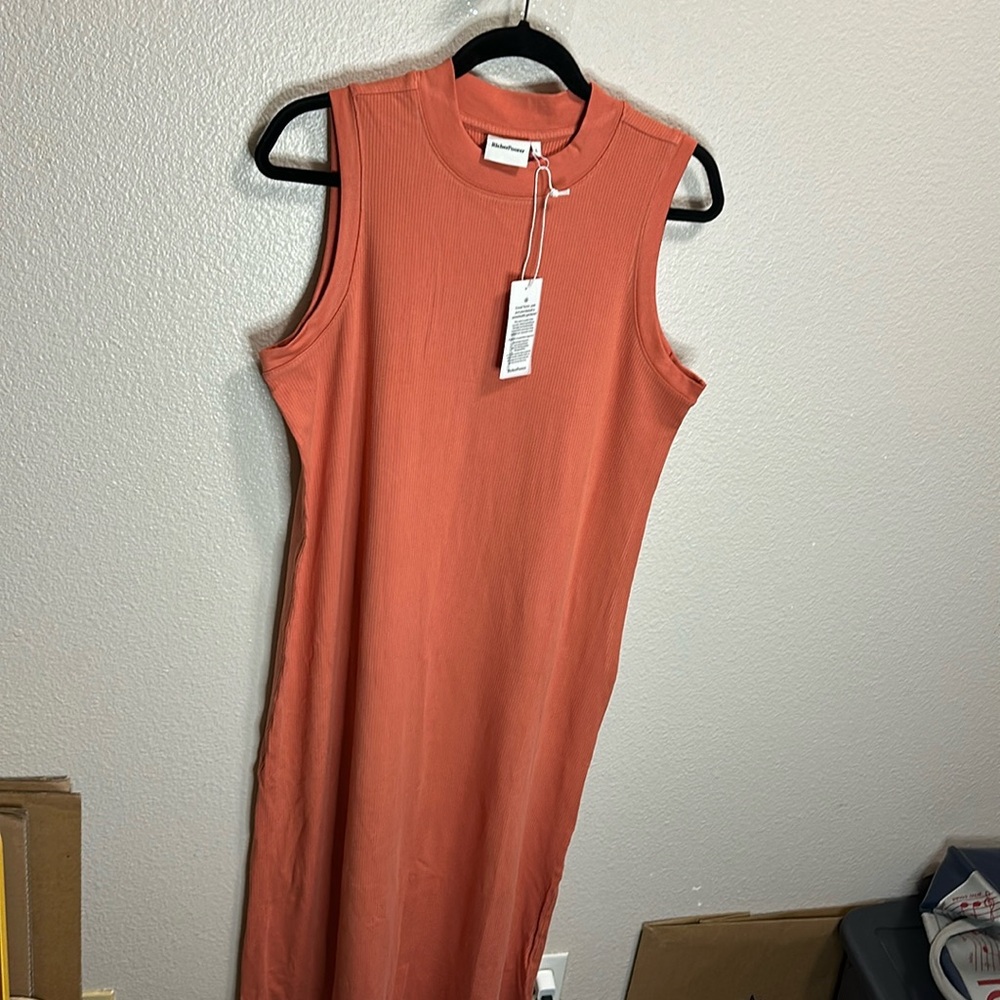 Richer poorer vintage rib column dress